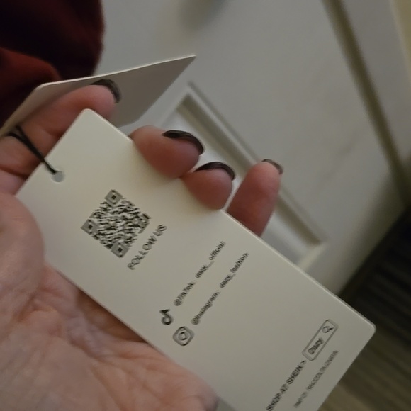 Burgundy red Button-Up Sweater, L, NWT - Picture 3 of 7